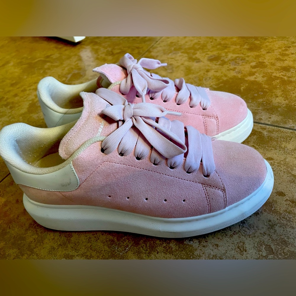 Alexander Mc Queen platform sneaker baby pink 37.5 excellent shoes